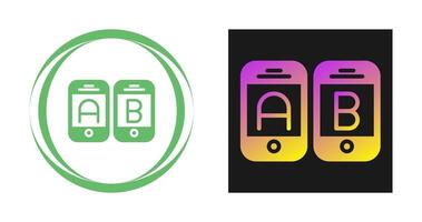 A B Testing Vector Icon
