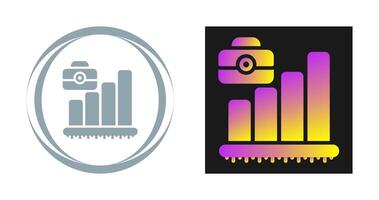 Briefcase with Chart Vector Icon