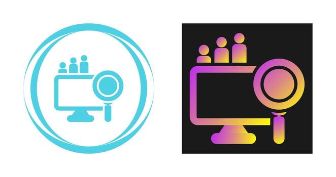 Big Data Analytics Vector Icon