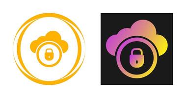 Cloud Security Vector Icon