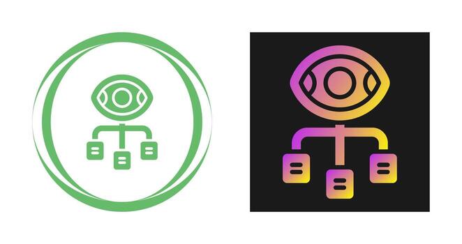 icono de vector de visualización de datos