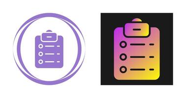 List Check Vector Icon