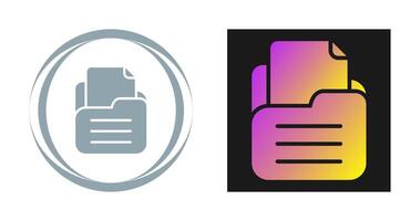 Folder with documents Vector Icon