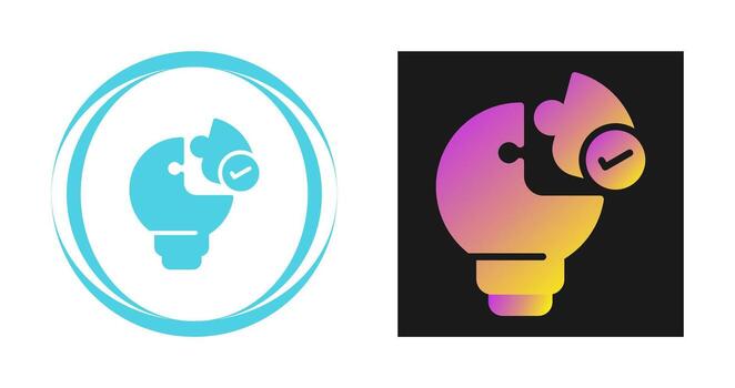 icono de vector de solución