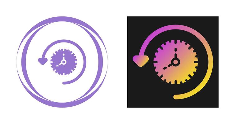 Time Past Vector Icon