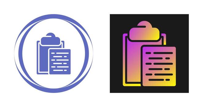 Document Paste Vector Icon