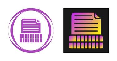 Document Insert Table Vector Icon