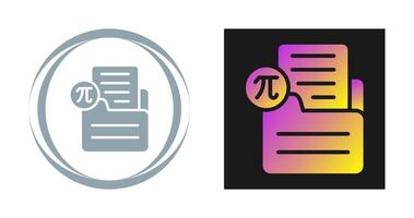 Document Insert Formula Vector Icon