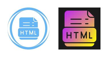 icono de vector html