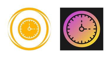 Clock Three Vector Icon