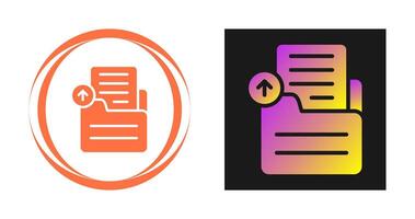 Document Upload Vector Icon