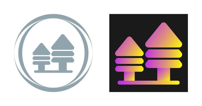 icono de vector de árbol