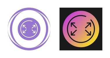 Fullscreen Circle Vector Icon