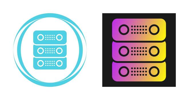 dedicado servidor vector icono