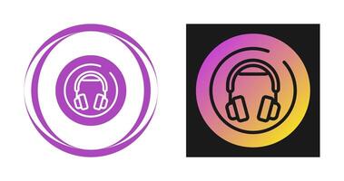 Headphones Circle Vector Icon