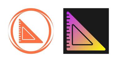 Triangular Ruler Vector Icon