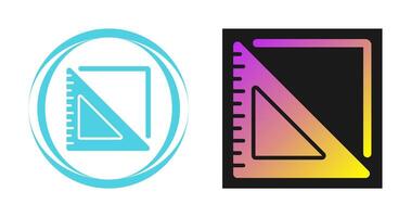 Triangular Ruler Vector Icon