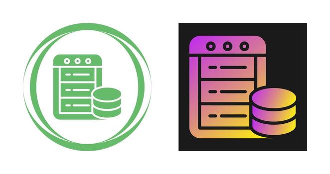 icono de vector de base de datos