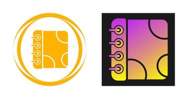 Notebook with Decorative Vector Icon
