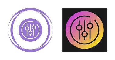 Audio Equalizer Circle Vector Icon