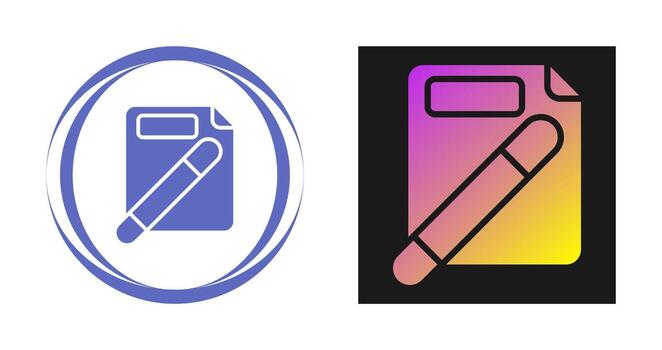 icono de vector de documento