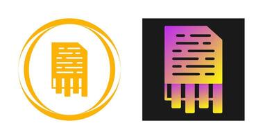 Shredding Vector Icon