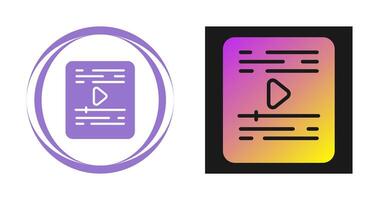 icono de vector de vídeo