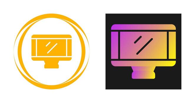 monitor de icono de vector