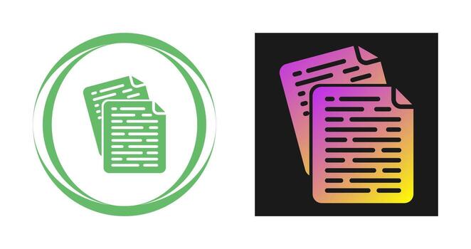 icono de vector de documentos