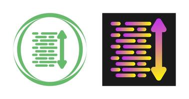 Line Spacing Vector Icon