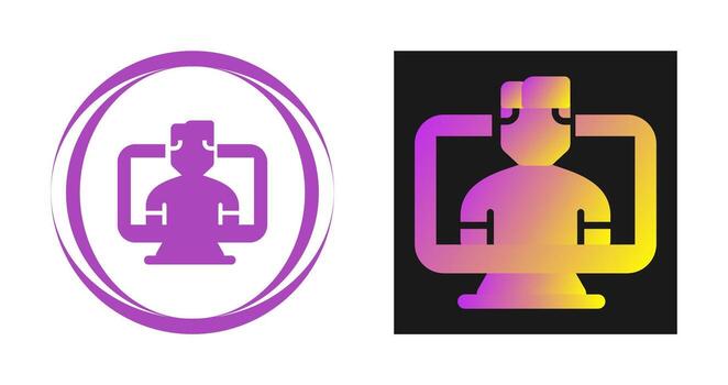 icono de vector de computadora