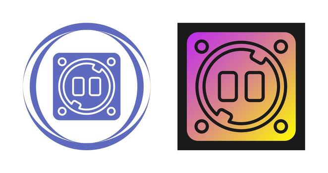 icono de vector de enchufe