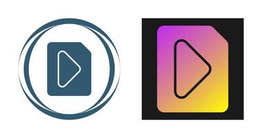 vídeo archivo vector icono