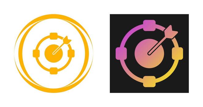 objetivo vector icono