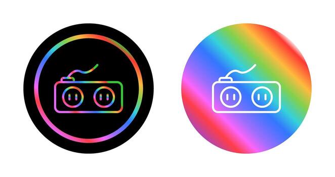 icono de vector de enchufe