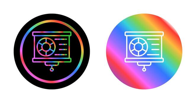 icono de vector de visualización de datos