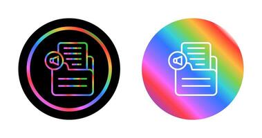 Document Insert Audio Vector Icon