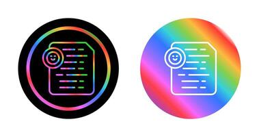 Document Insert Emoji Vector Icon
