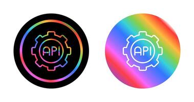 icono de vector de api