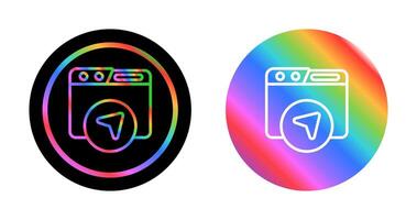 Website Navigation Vector Icon