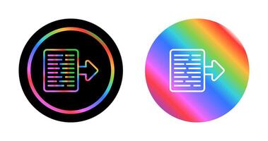 Document Export Vector Icon