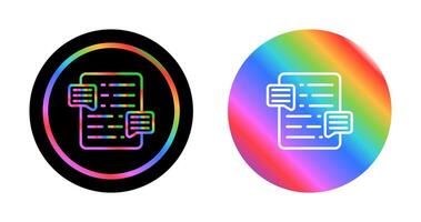 Document Commenting Vector Icon