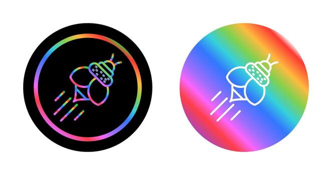 icono de vector de abeja