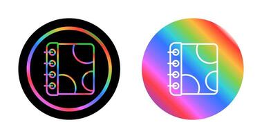 Notebook with Decorative Vector Icon