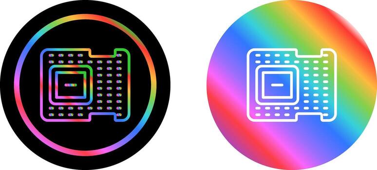 icono de vector de procesador