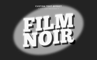 Vintage Movie 3D Text Effect psd