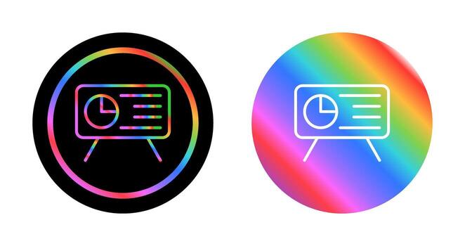 icono de vector de presentación