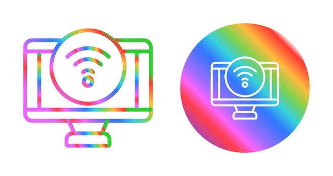 icono de vector de computadora