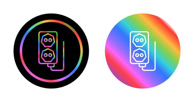 icono de vector de enchufe