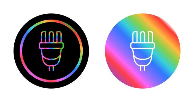 icono de vector de enchufe